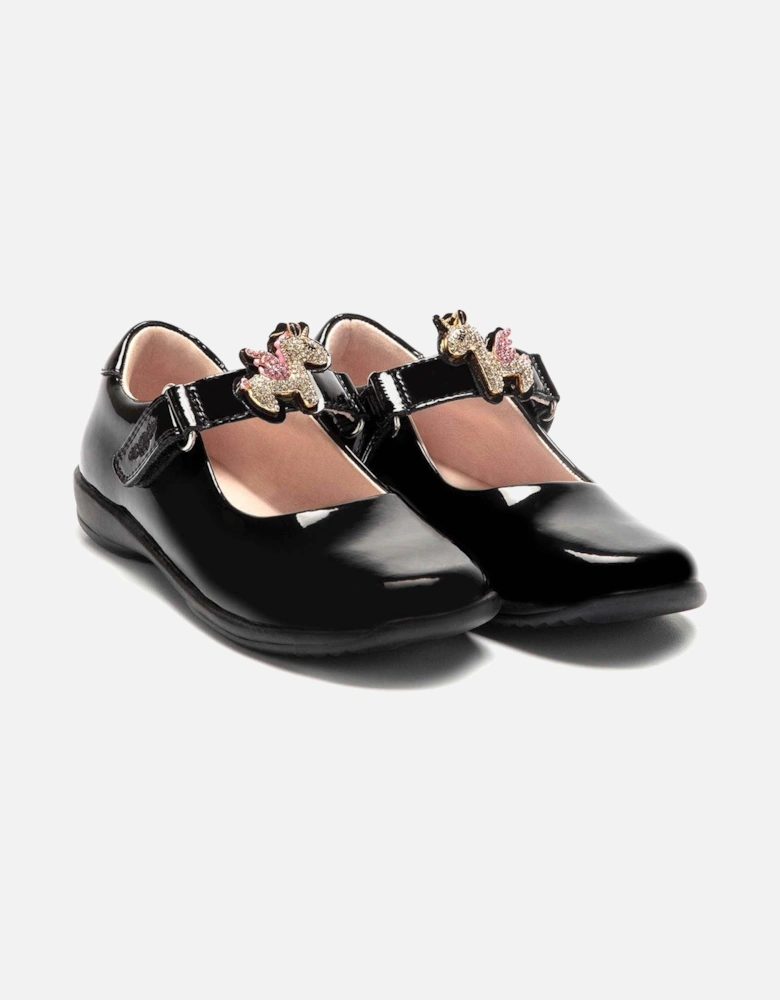 Juniors LK8100 Bliss Patent Shoes (Black)