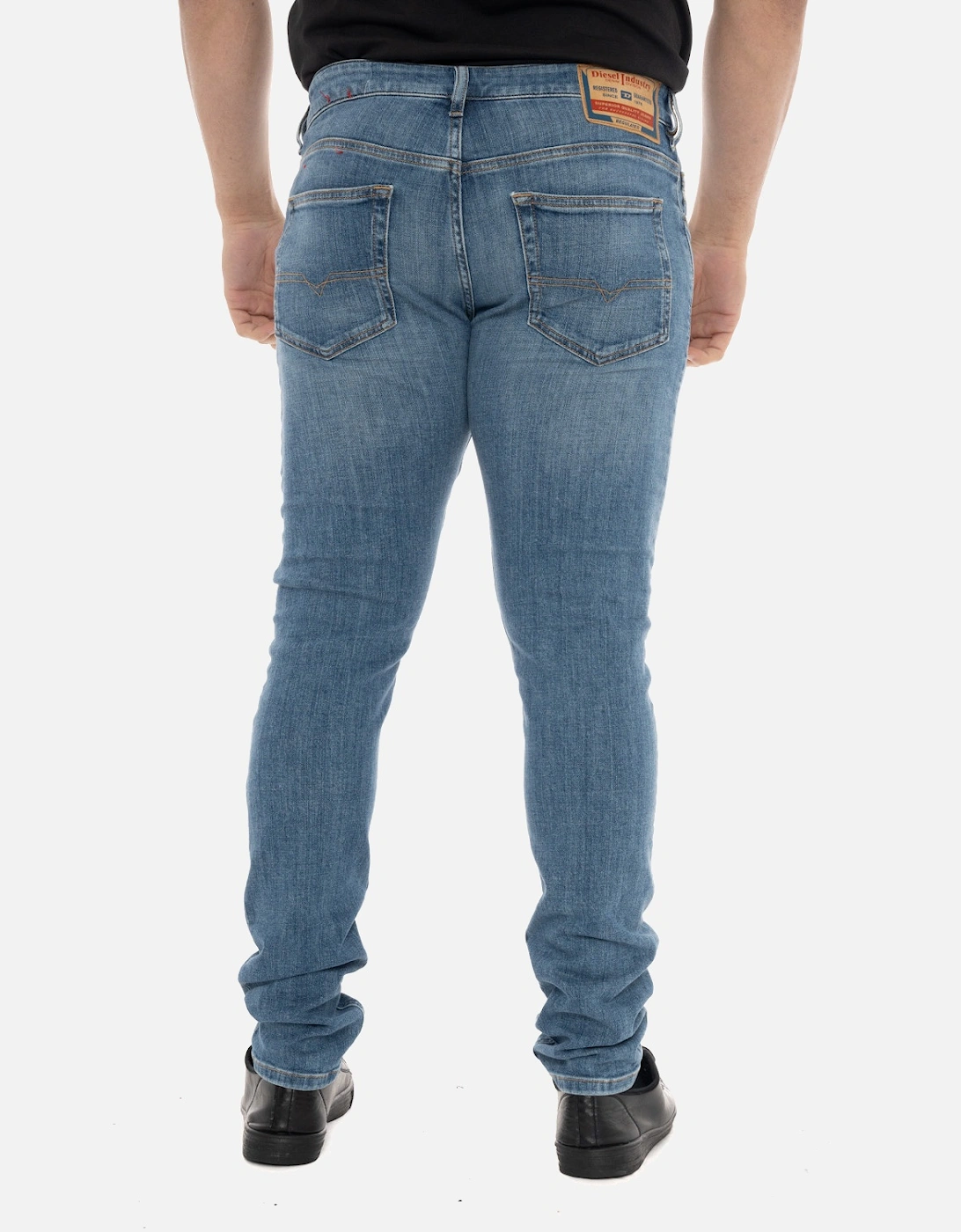 Mens D-Luster Slim Jeans (Worn Denim Blue)