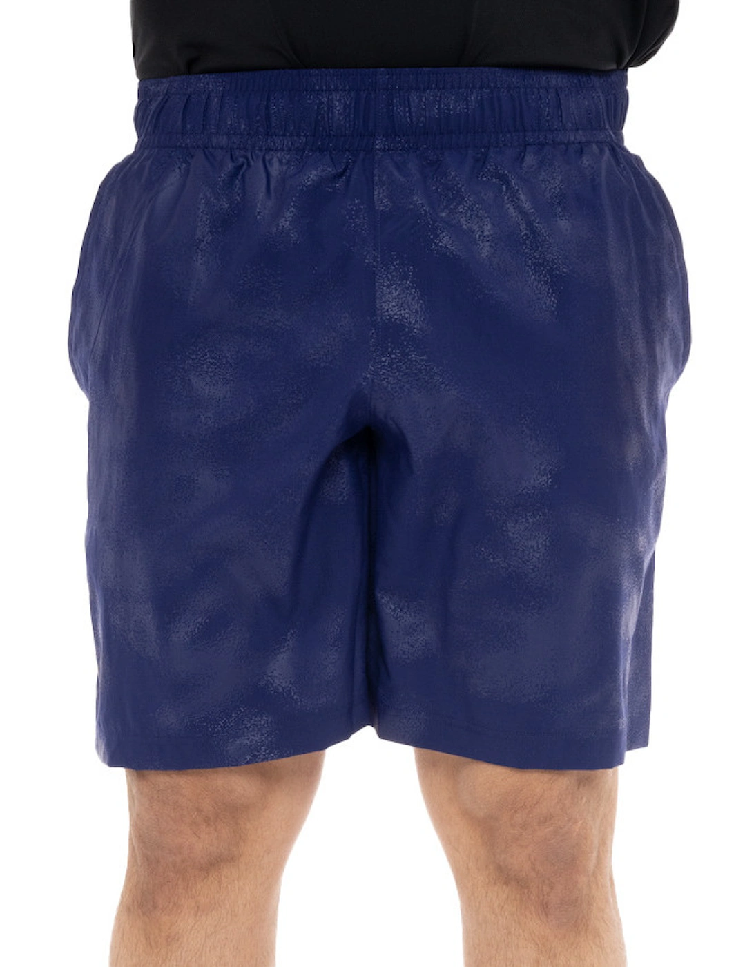 Mens Woven Embossed Shorts (Blue)
