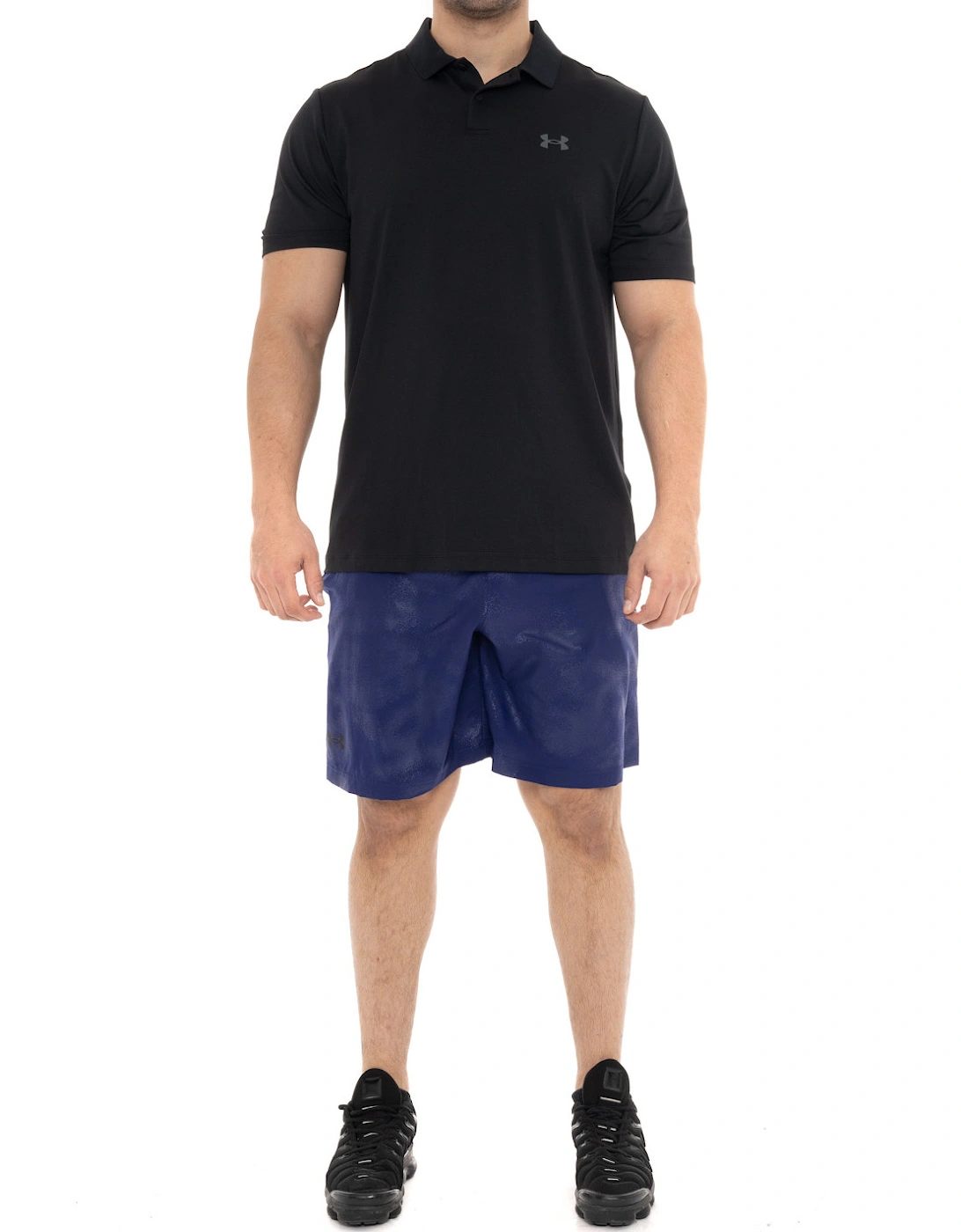 Mens Woven Embossed Shorts (Blue)