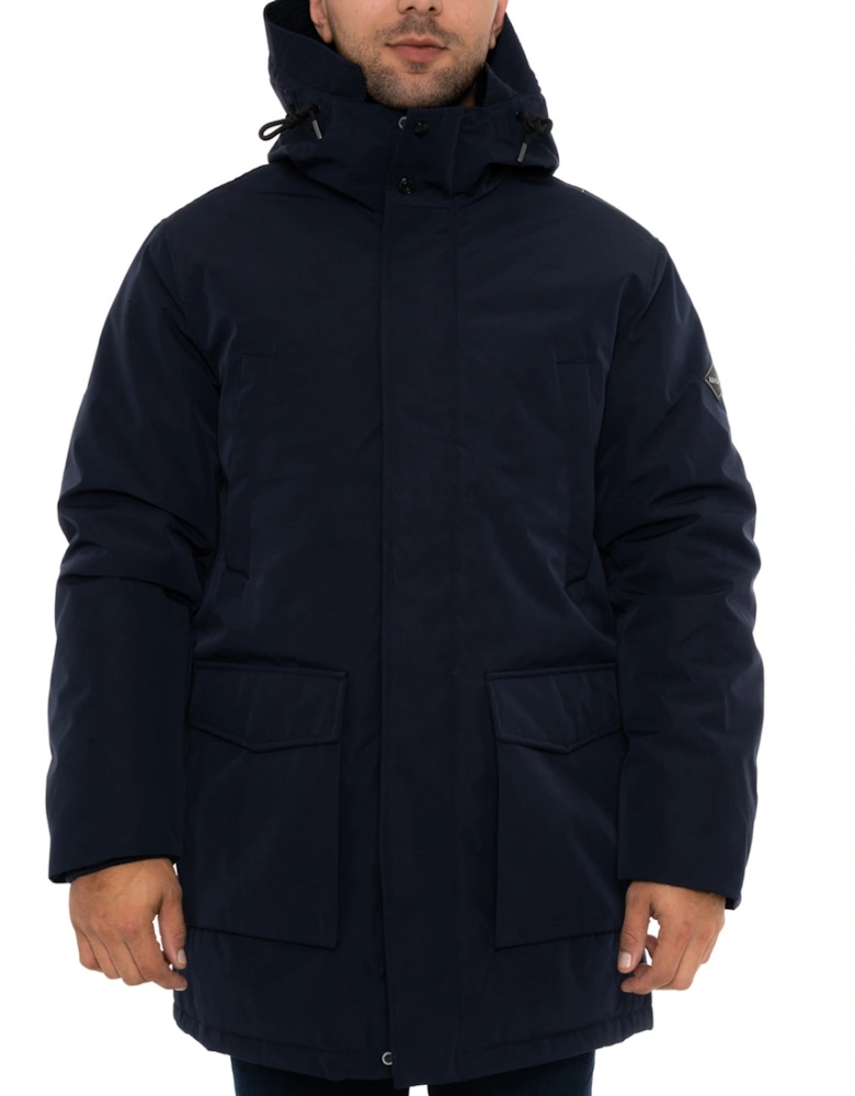 Mens Hooded Parka (Navy)