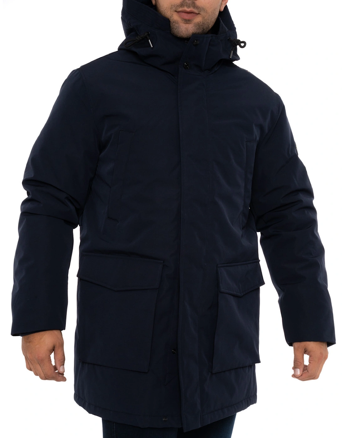 Mens Hooded Parka (Navy)