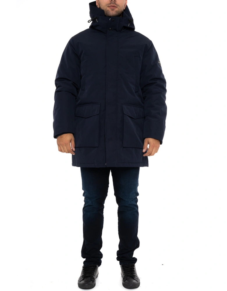 Mens Hooded Parka (Navy)