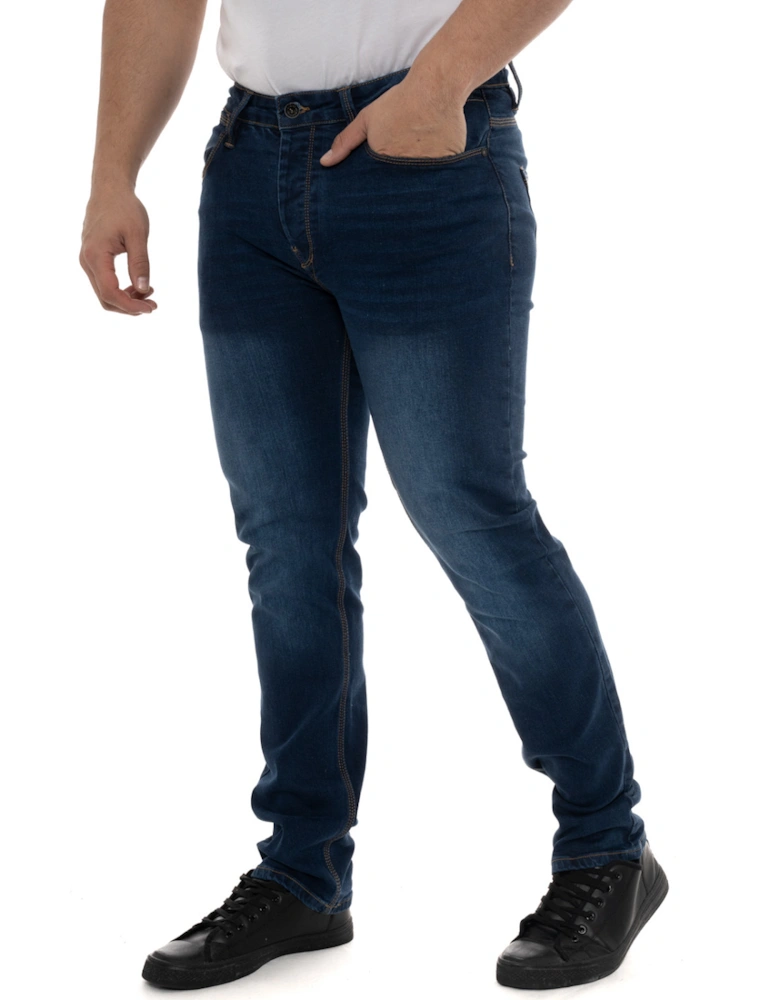Luke Mens Freddy Slim Fit Jeans (Blue)