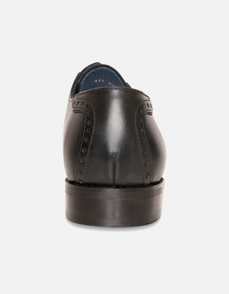 Mens Stewart Lace Up Leather Shoe (Black)