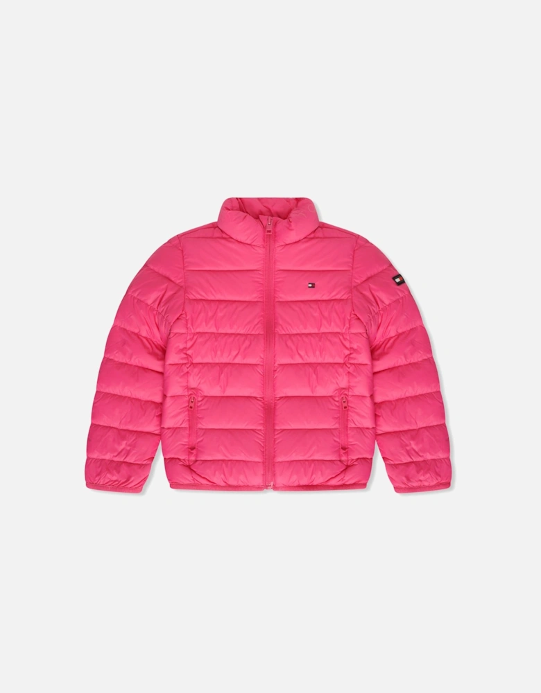 Girls Light Down Jacket (Pink)