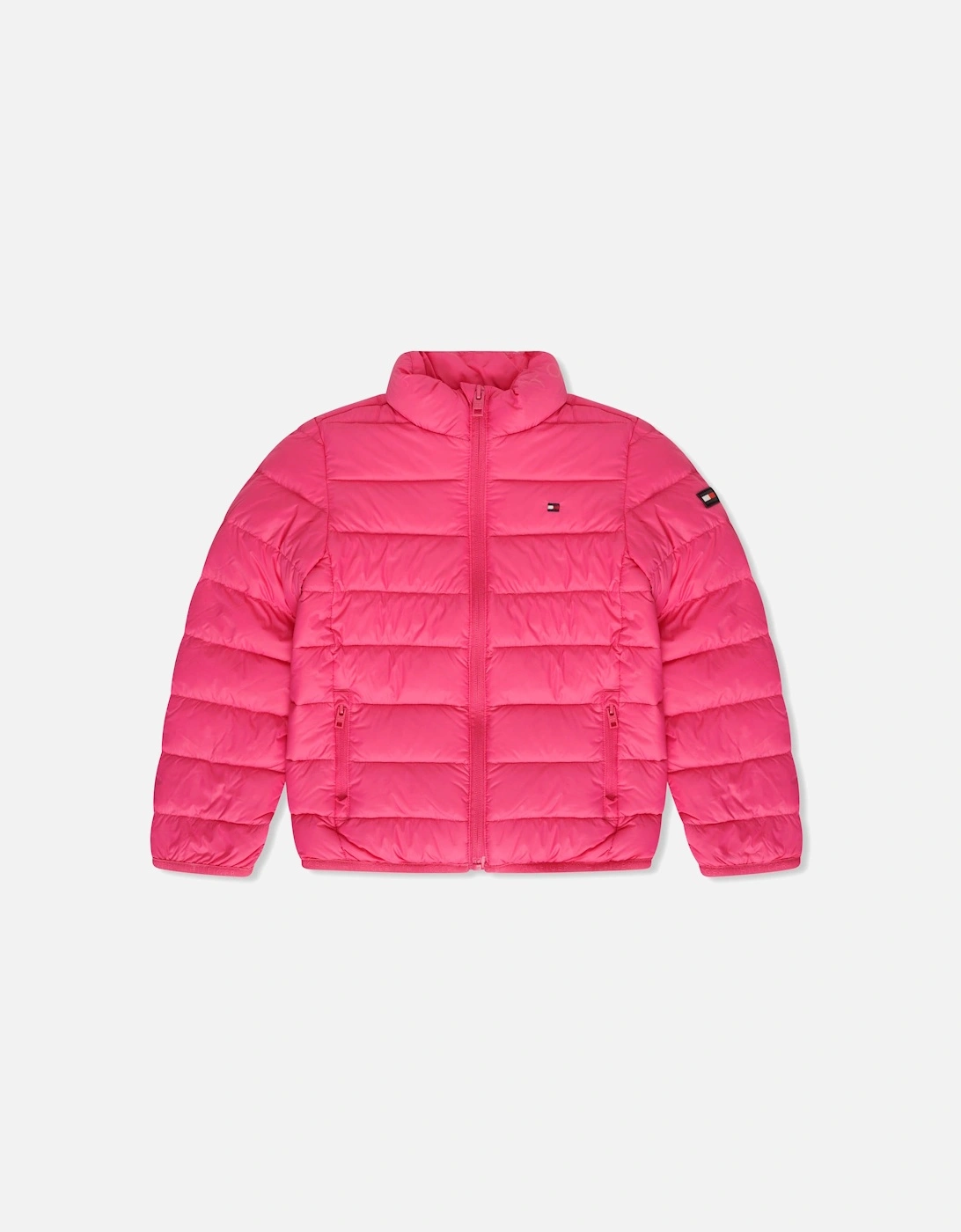 Girls Light Down Jacket (Pink), 3 of 2