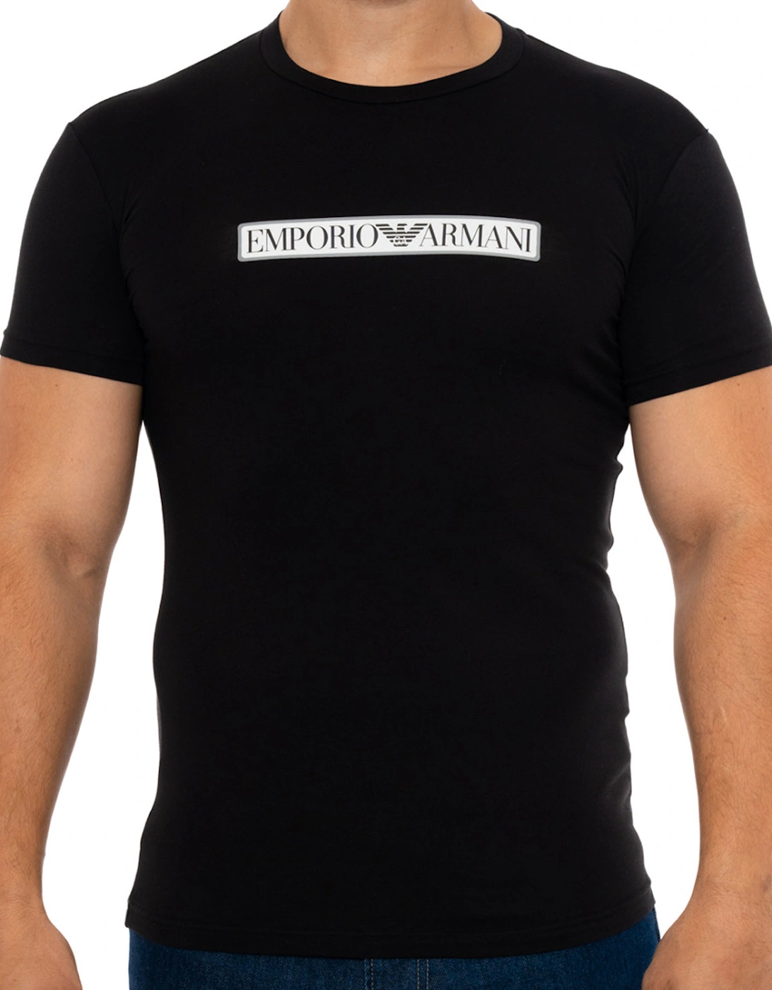 Underwear Mens Chest Band Logo T-Shirt (Black), 8 of 7