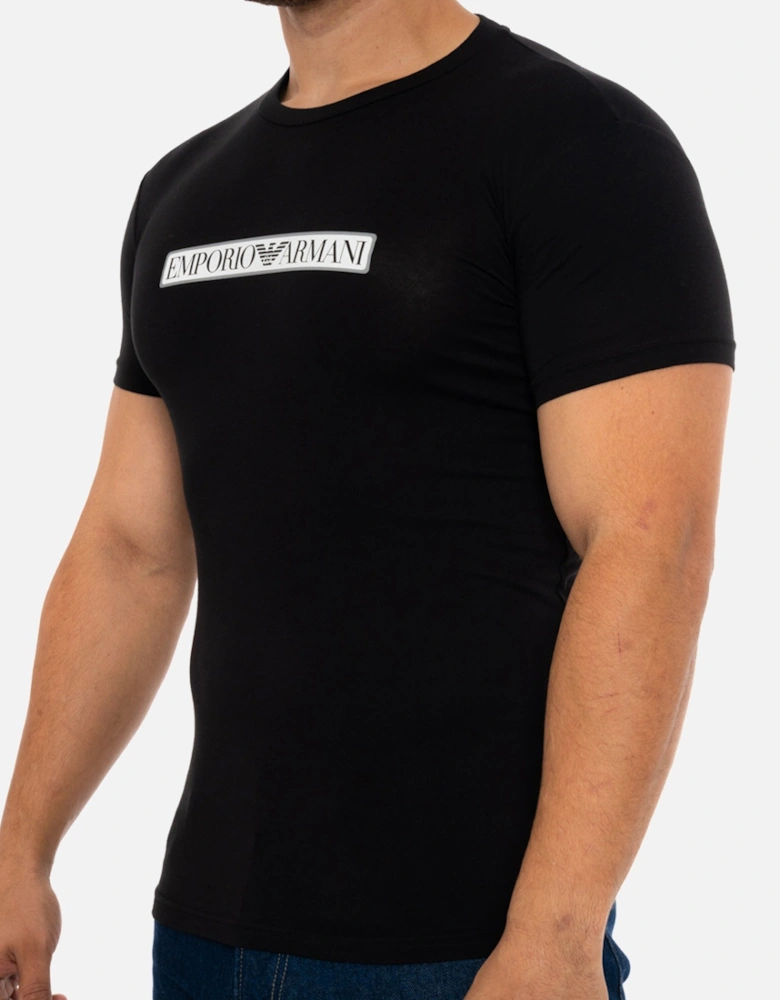 Underwear Mens Chest Band Logo T-Shirt (Black)