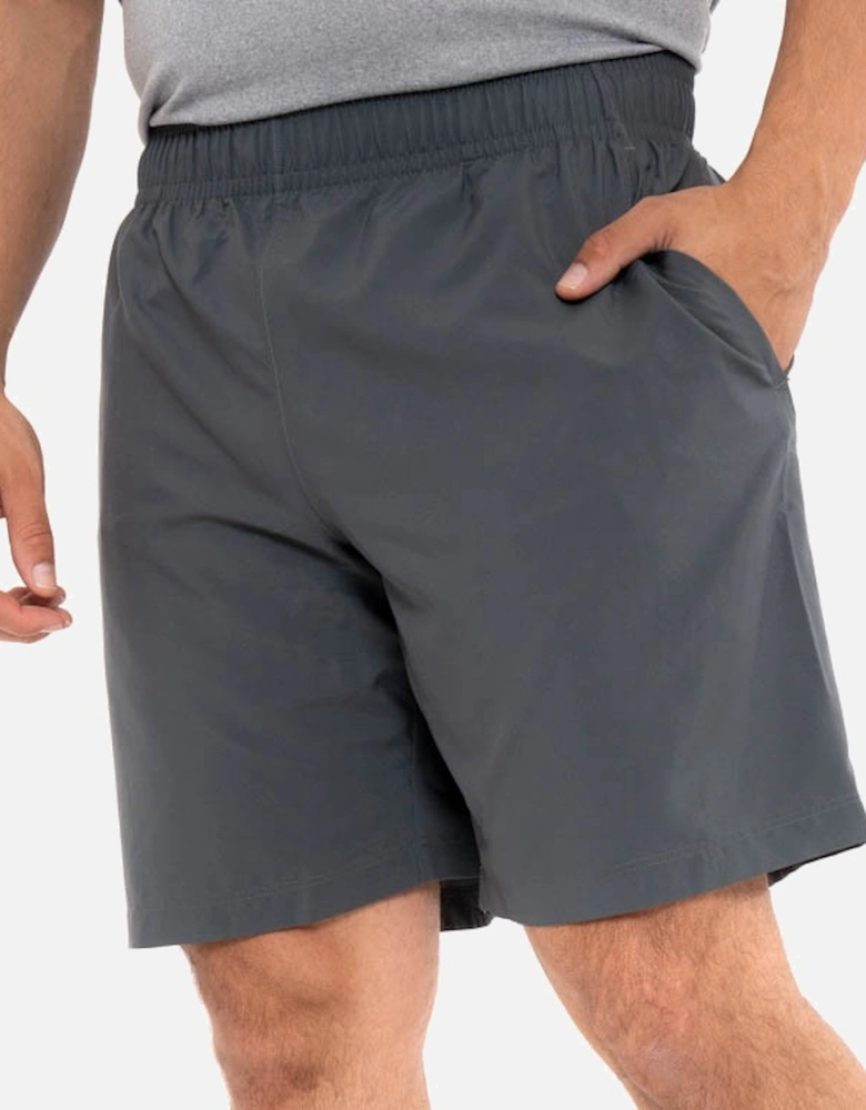 Mens Woven Graphic Shorts (Grey)