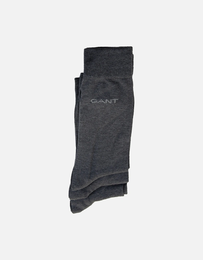 Mens Mercerized Cotton Socks (Charcoal)