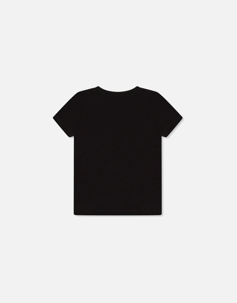 Youths Active Small Logo T-Shirt (Black)
