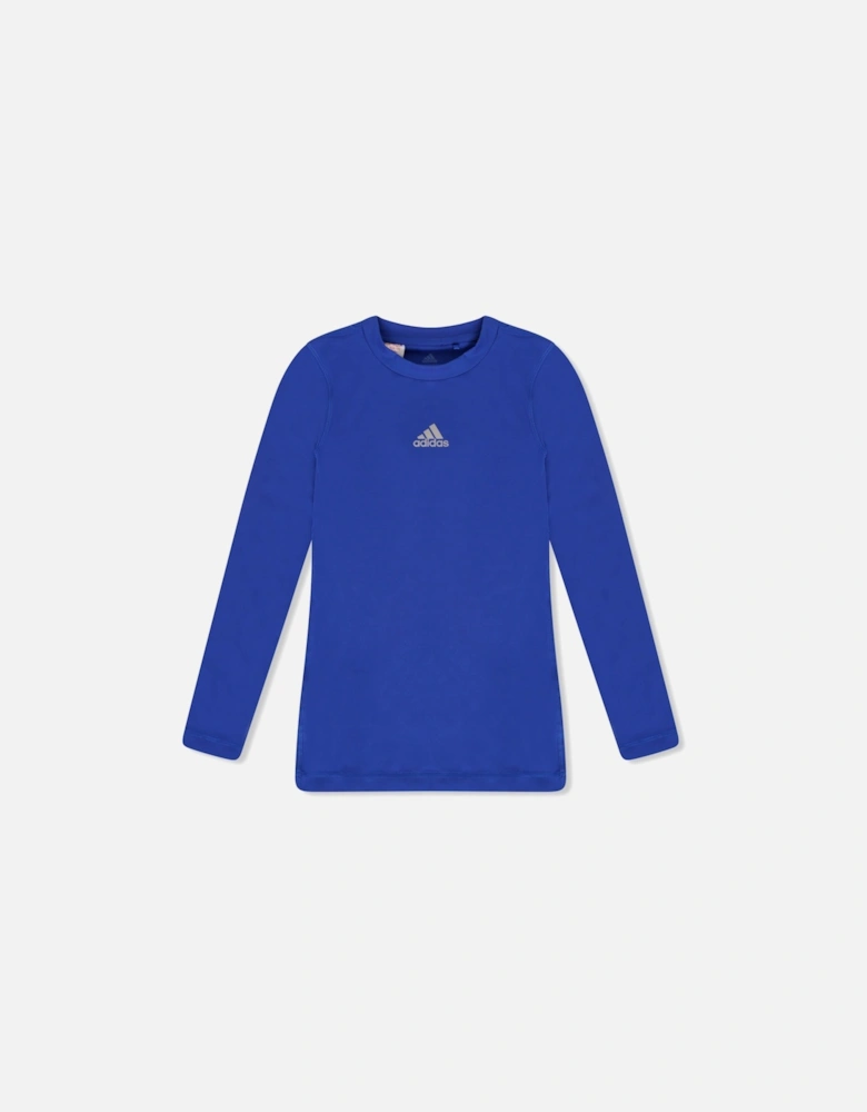 Youths Tech Fit L/S T-Shirt (Blue)