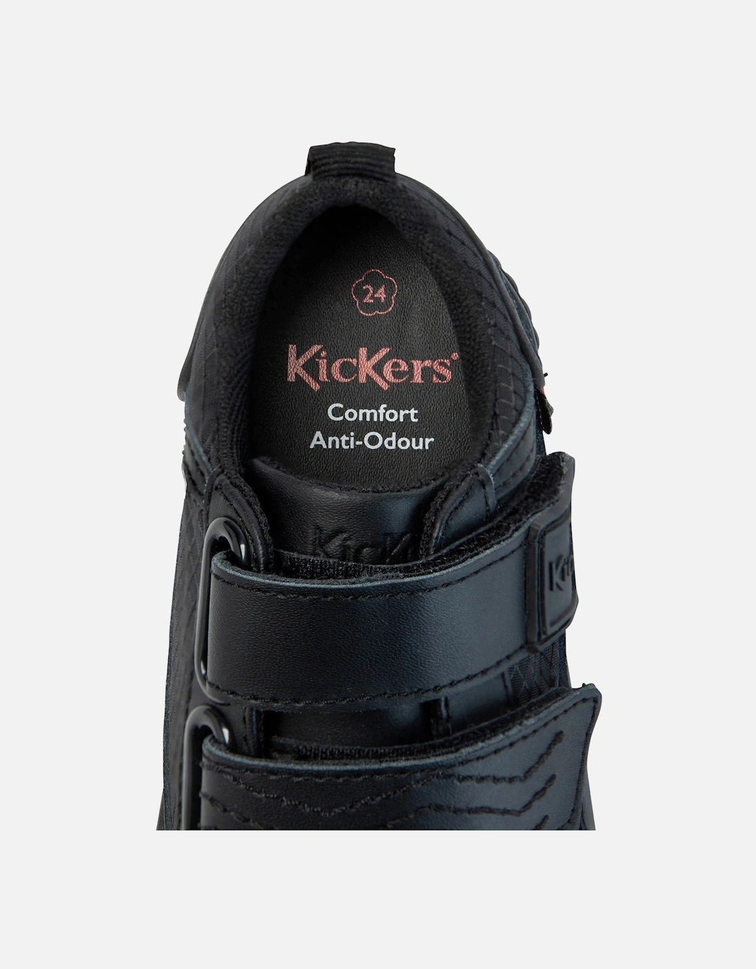 Infants Tovni Twin Flex Leather Shoes (Black)