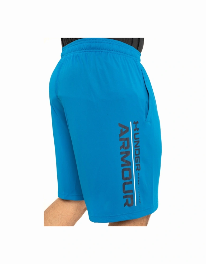 Mens Tech Wordmark Shorts (Blue)