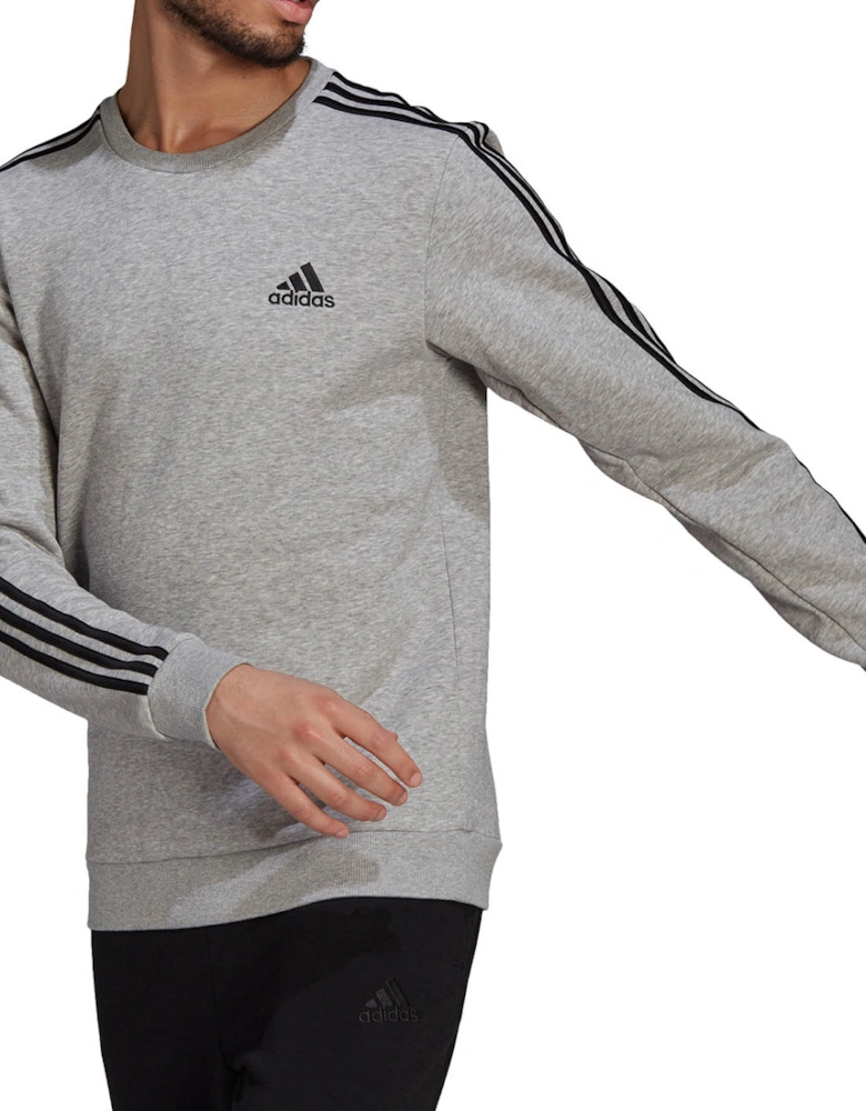 Mens 3-Stripe Sweatshirt (Grey)