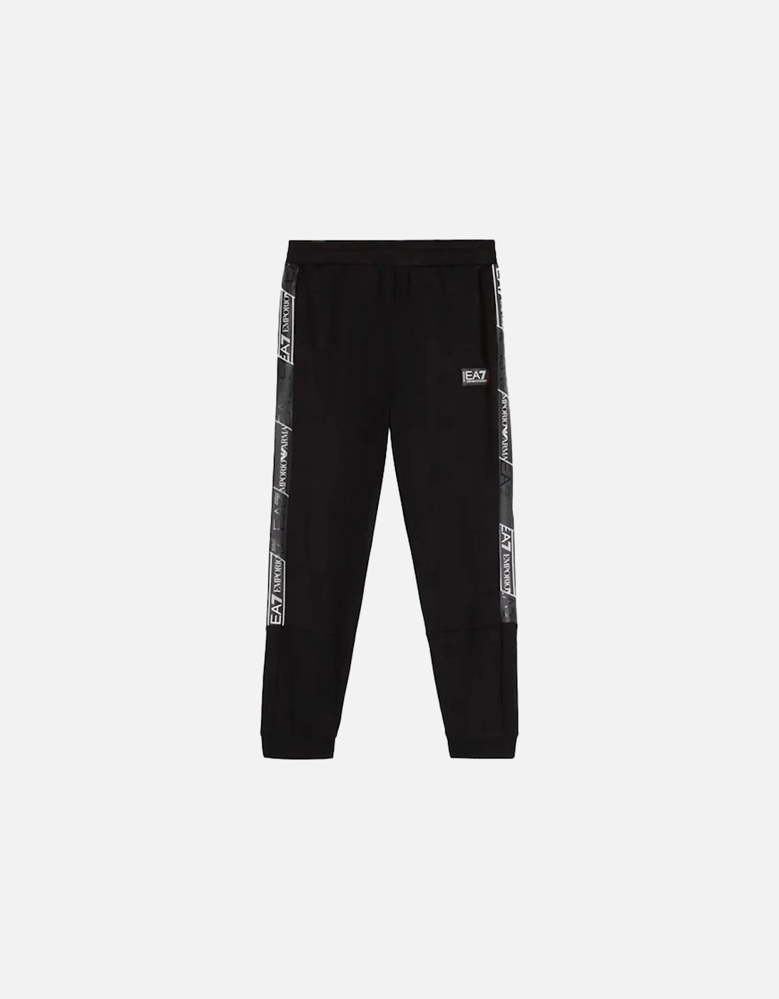 Youths Taped Leg Logo Joggers (Black), 4 of 3