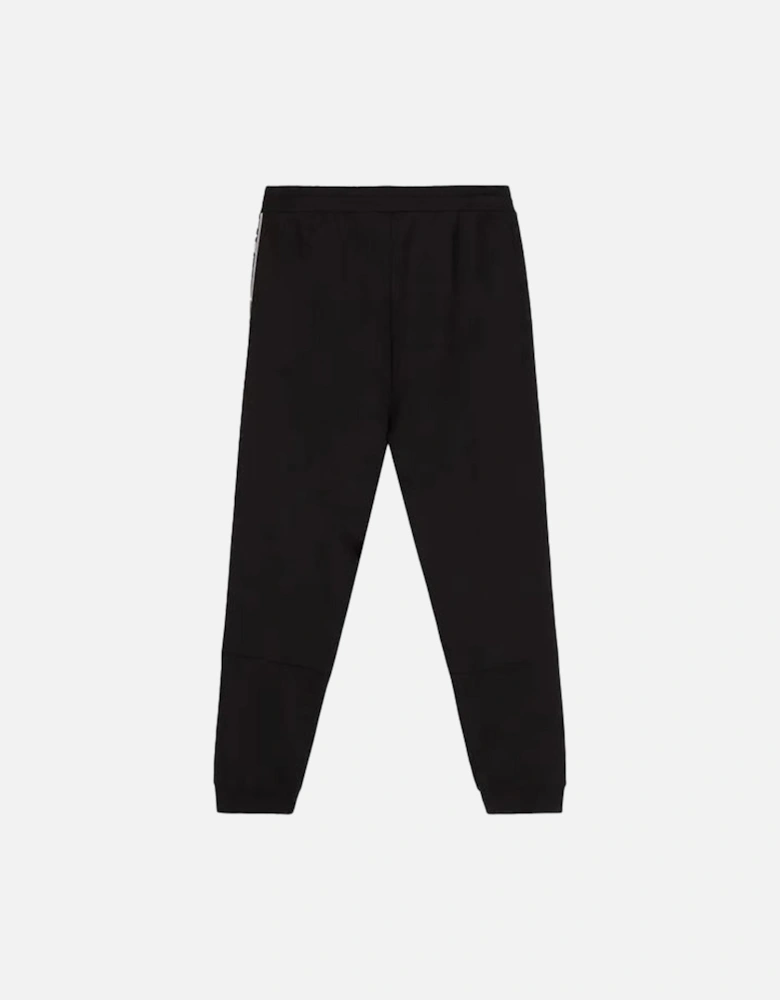 Youths Taped Leg Logo Joggers (Black)