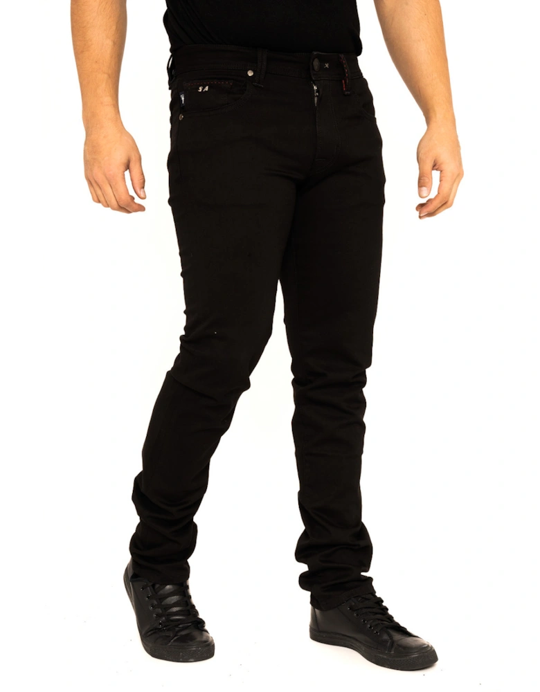 Mens Michelangelo Slim 6 Month Jeans (Black)