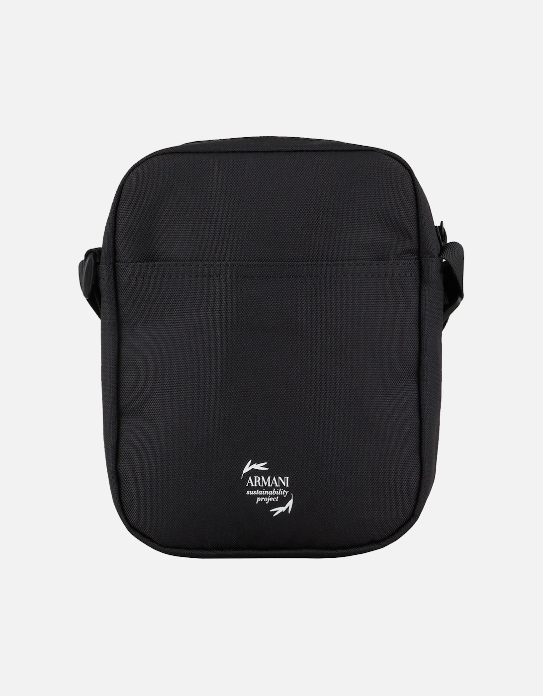 Mens Small Pouch Shoulder Bag (Black/White)