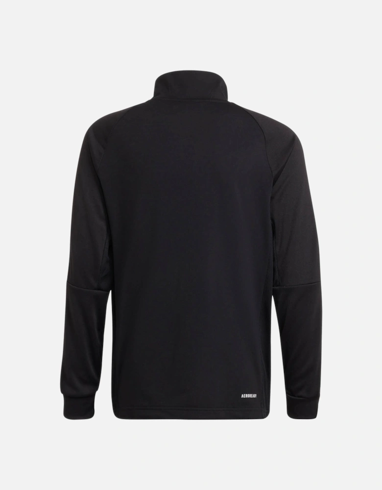 Juniors Sereno ¼ Zip Neck Sweatshirt (Black/White)