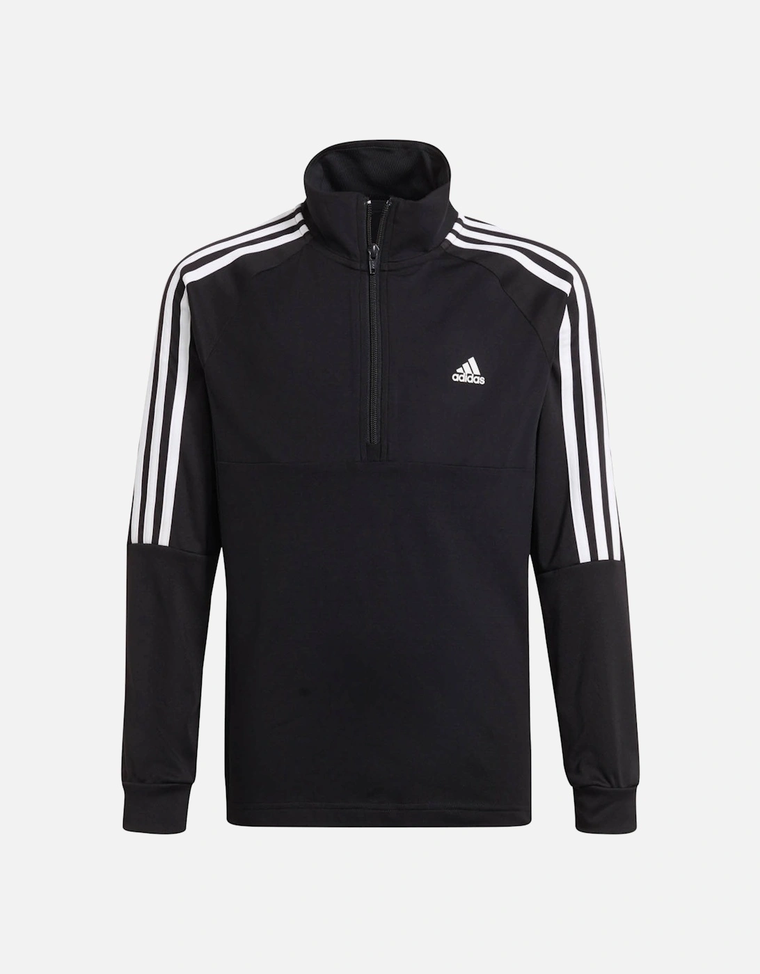 Juniors Sereno ¼ Zip Neck Sweatshirt (Black/White), 5 of 4