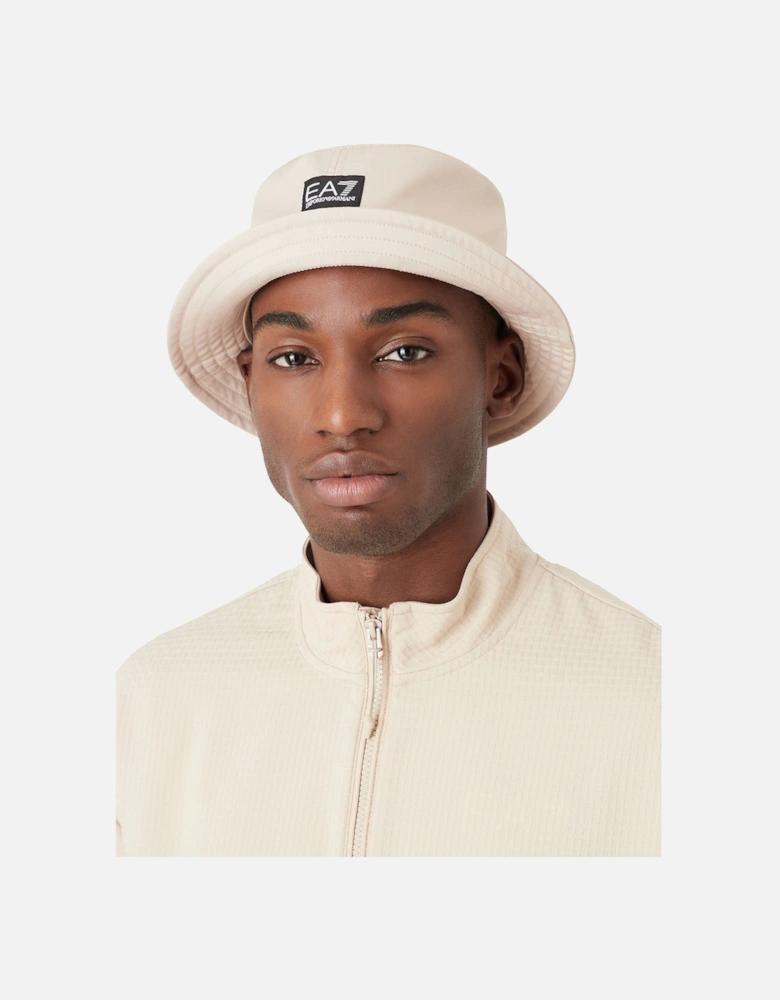 Mens Train Core Bucket Hat (Beige)