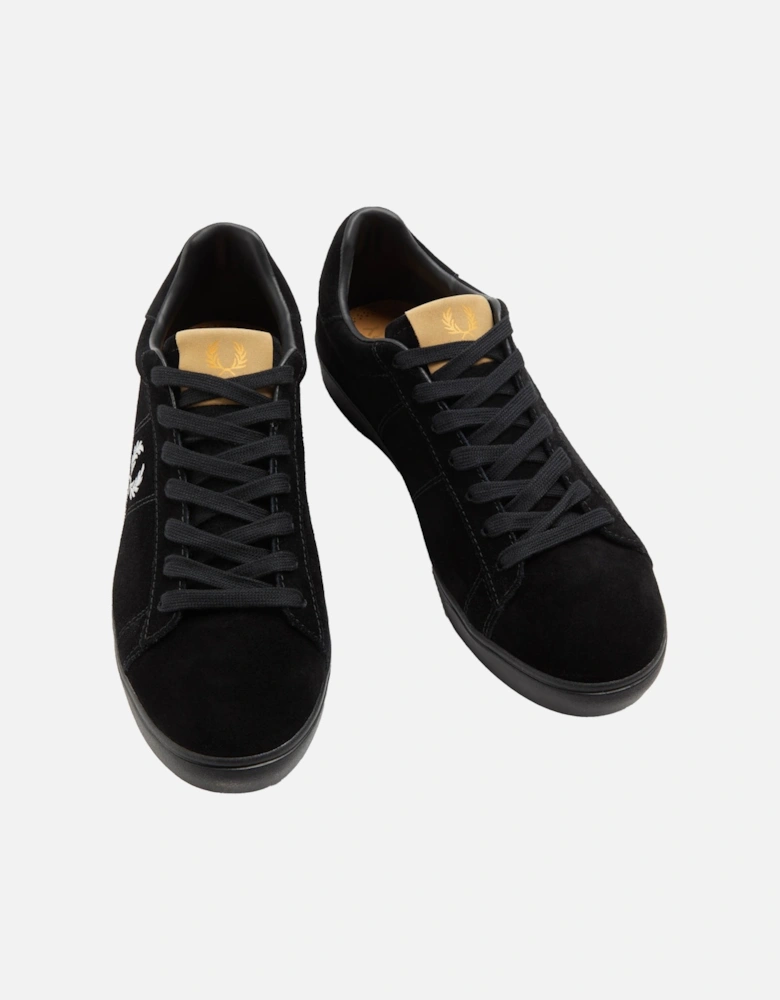 Mens Spencer Suede Trainers (Black)