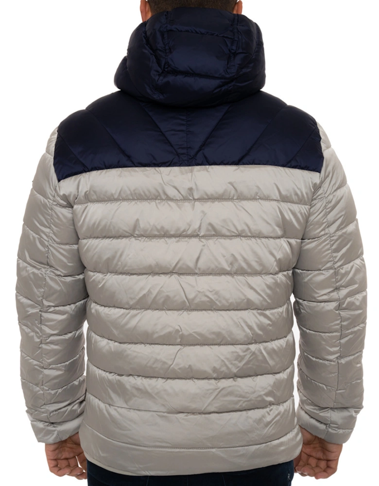 Mens Aerons CB H3 Puffer Coat (Grey/Navy)