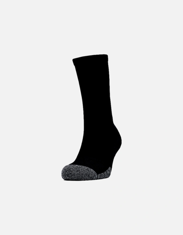 Mens Heat Gear 3 Pack Crew Socks (Black)