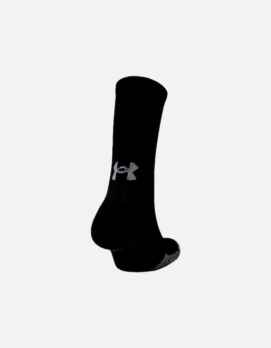 Mens Heat Gear 3 Pack Crew Socks (Black)