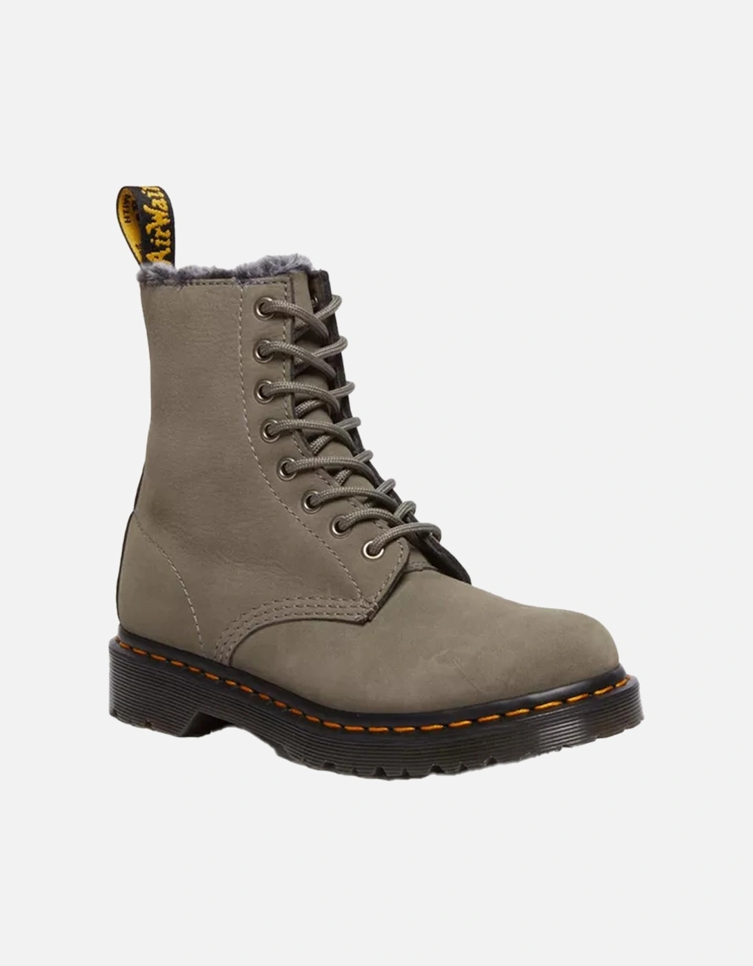Dr. Martens Womens Serena Nubuck Leather Boots (Grey), 9 of 8