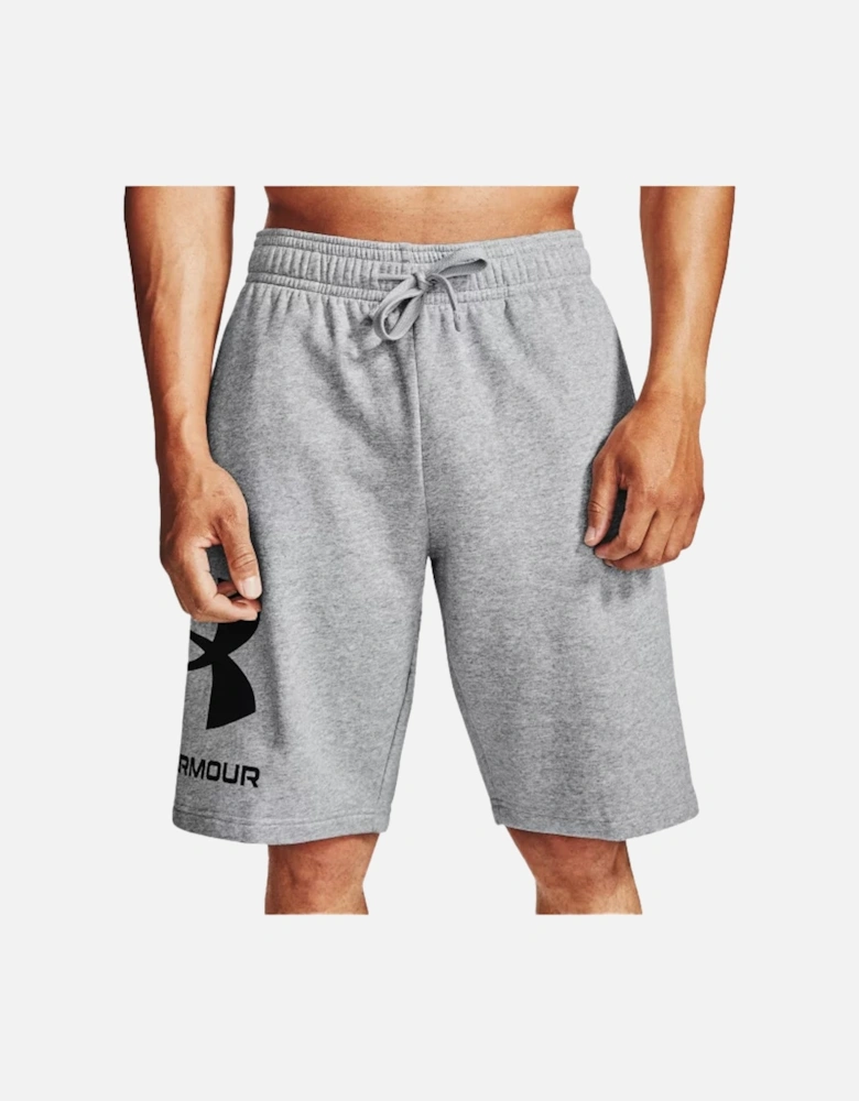 Mens Rival Big Logo Shorts (Grey)