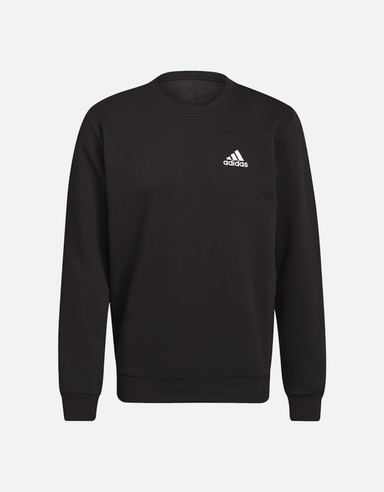 Mens Essentials FeelCozy Fleece Sweatshirt (Black)