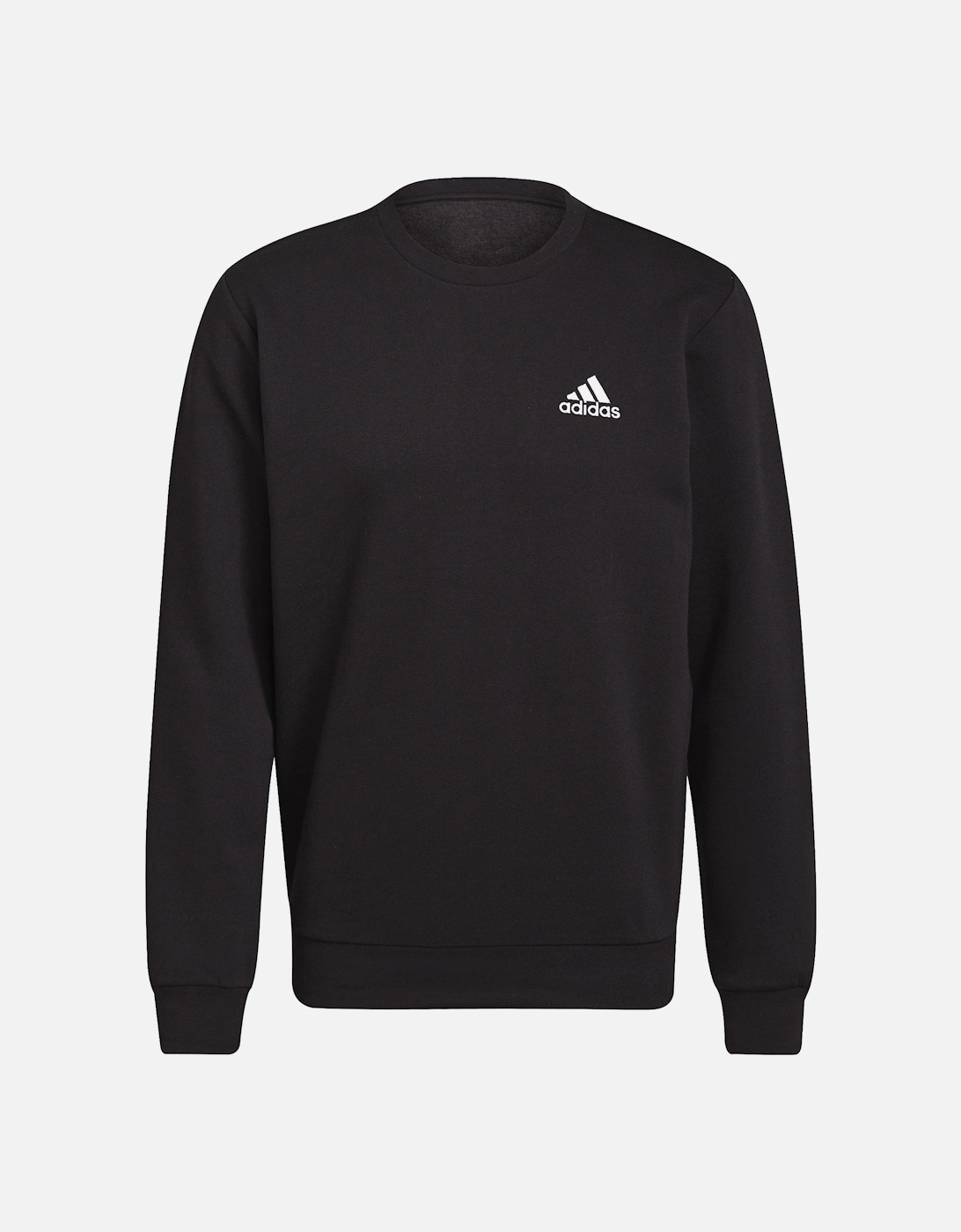 Mens Essentials FeelCozy Fleece Sweatshirt (Black), 3 of 2