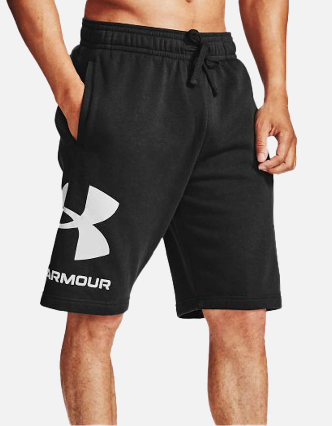 Mens Rival Big Logo Shorts (Black)