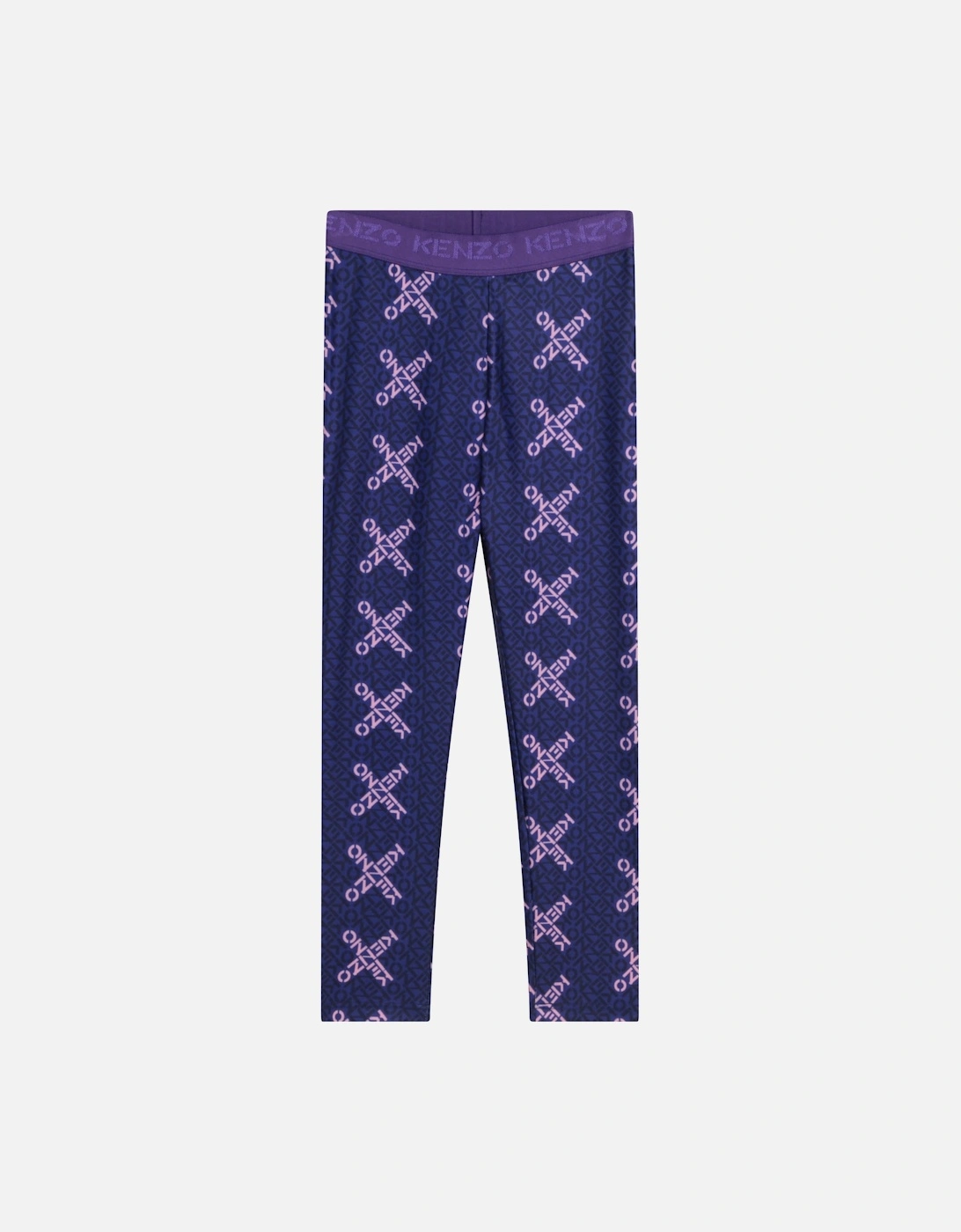 KIDS Juniors Logo Leggings (Plum), 5 of 4