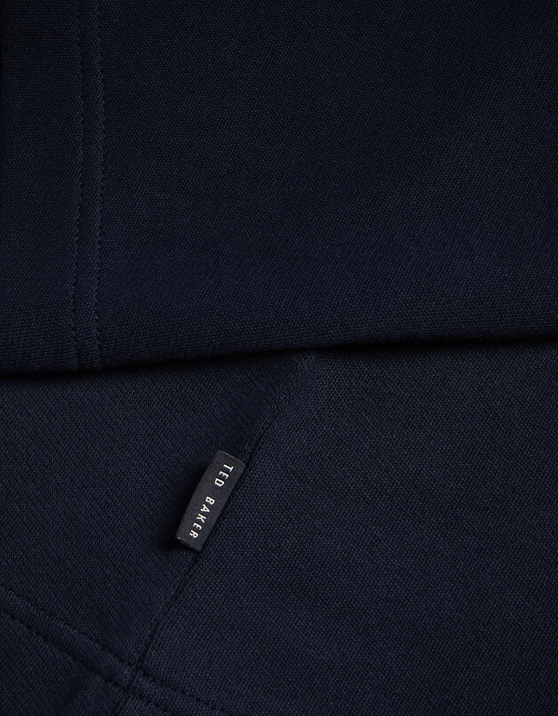 Mens Gazine Textured Half Zip Sweatshirt (Navy)