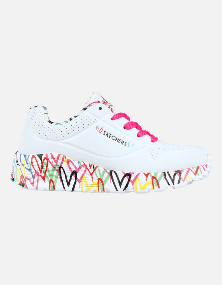 Youths Uno Lite Lovey Luv Trainers (White)