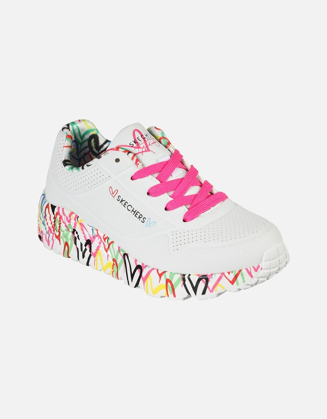Youths Uno Lite Lovey Luv Trainers (White)
