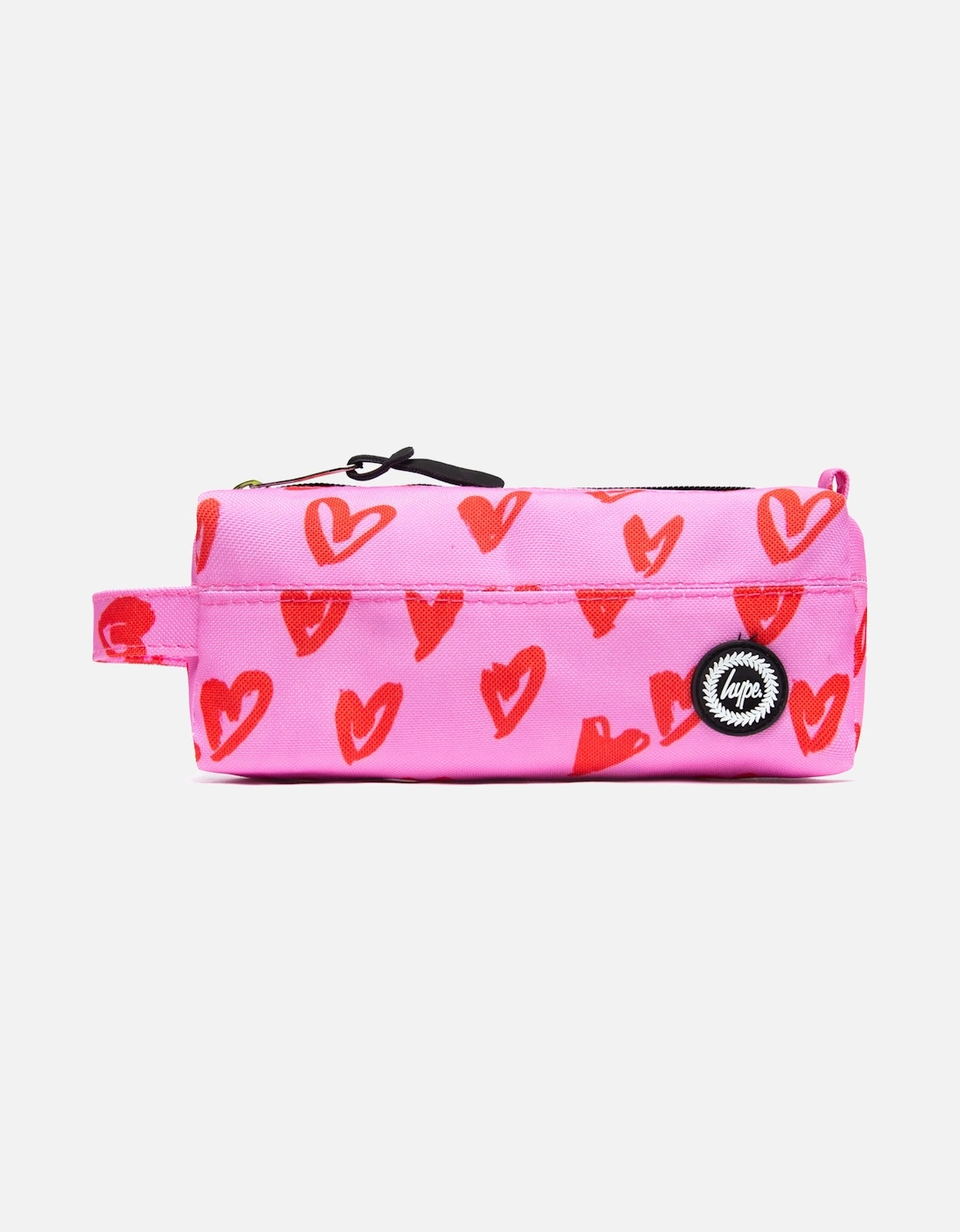 Red Hearts Pattern Pencil Case (Pink), 5 of 4