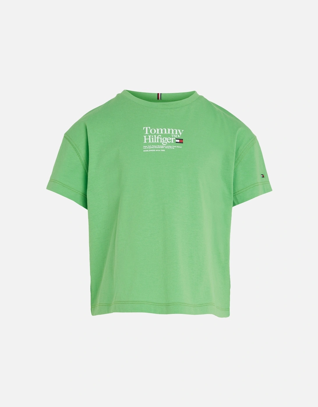 Girls Timeless T-Shirt (Lime Green), 7 of 6