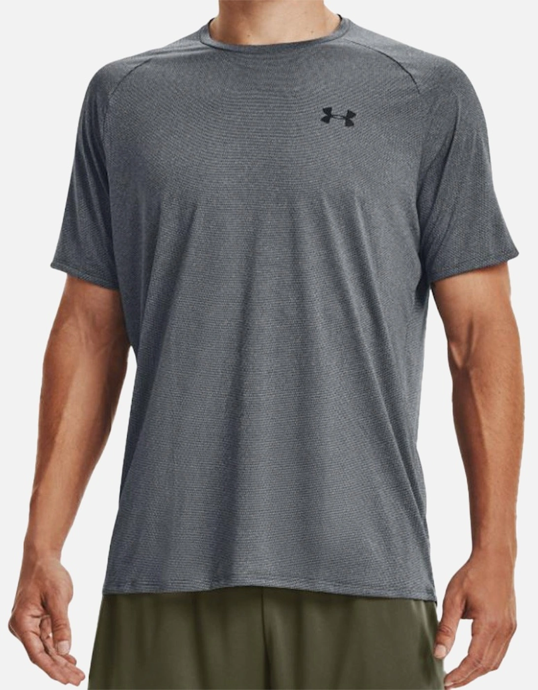 Mens Tech 2.0 Textured T-Shirt (Grey), 6 of 5