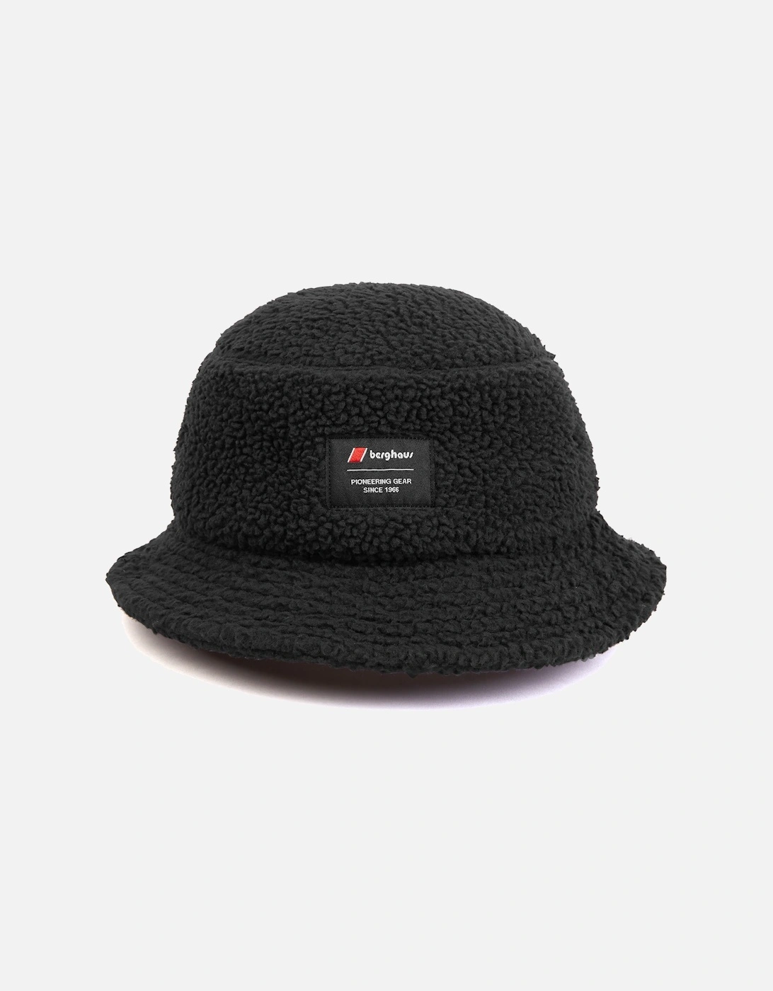Mens Shearling Fleece Bucket Hat (Black), 6 of 5