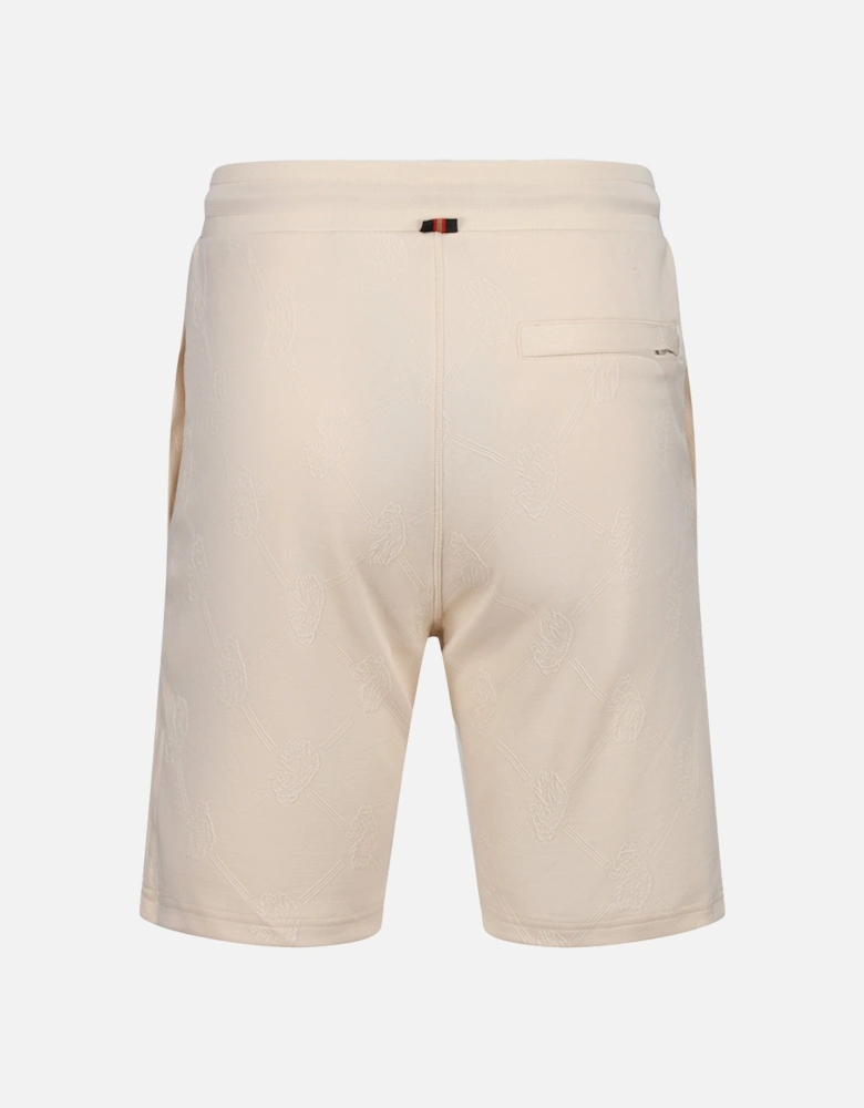 Luke Mens The Lad Jacquard Jersey Shorts (Ecru)