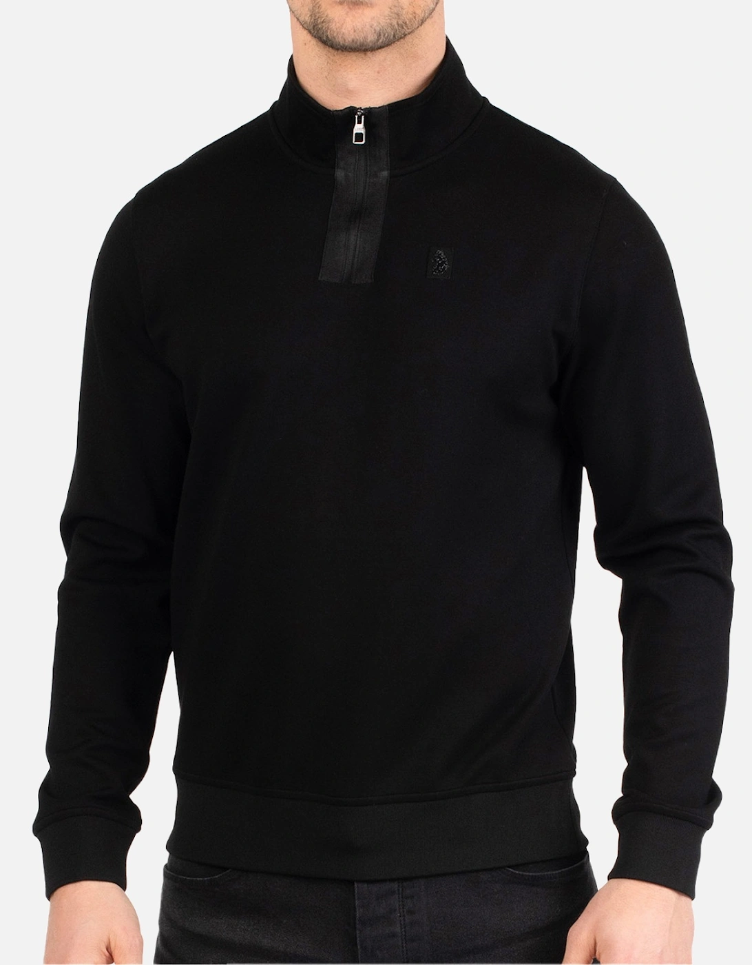 Luke Mens Full Hardy Zip Sweatshirt (Black), 4 of 3