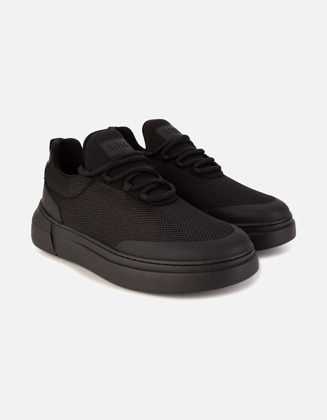 Juniors Textile Sneakers (Black)