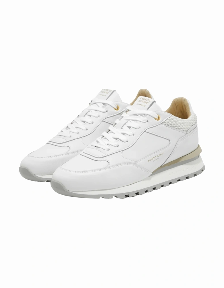 Mens Lechuza Racer Trainers (White)