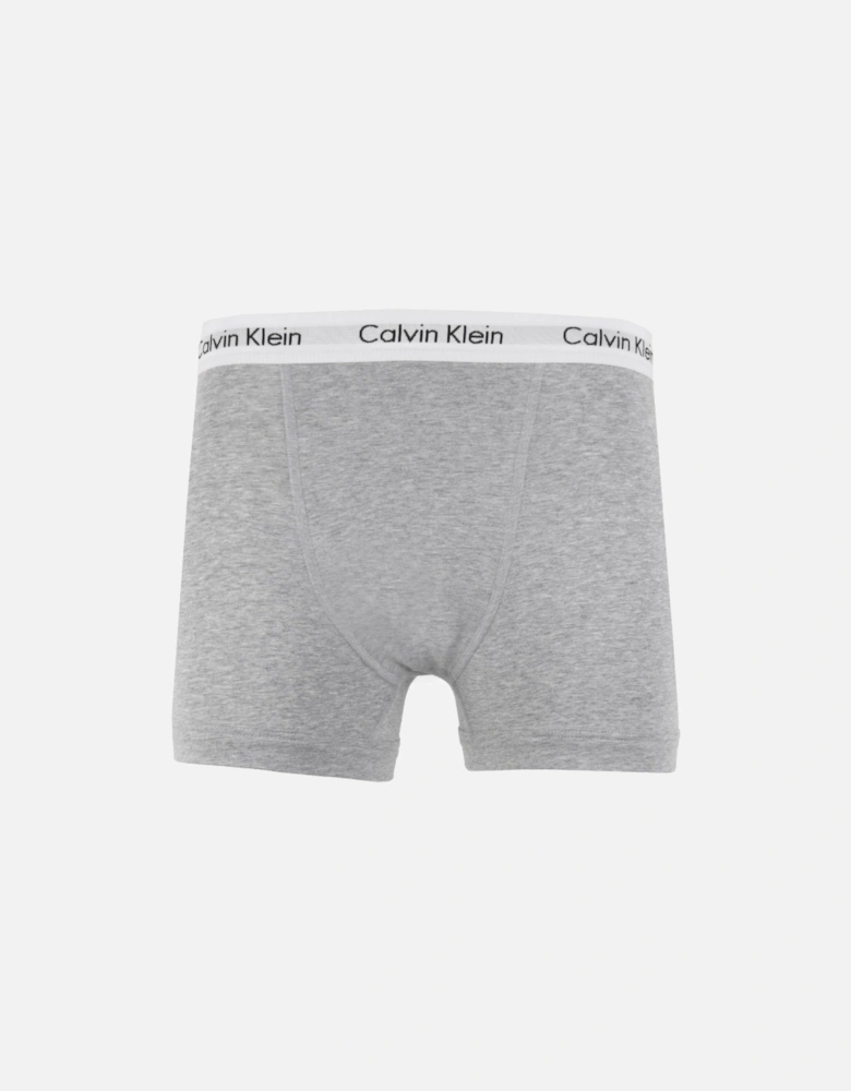 Mens 3 Pack Contrast Band Boxers (Black/Grey/White)