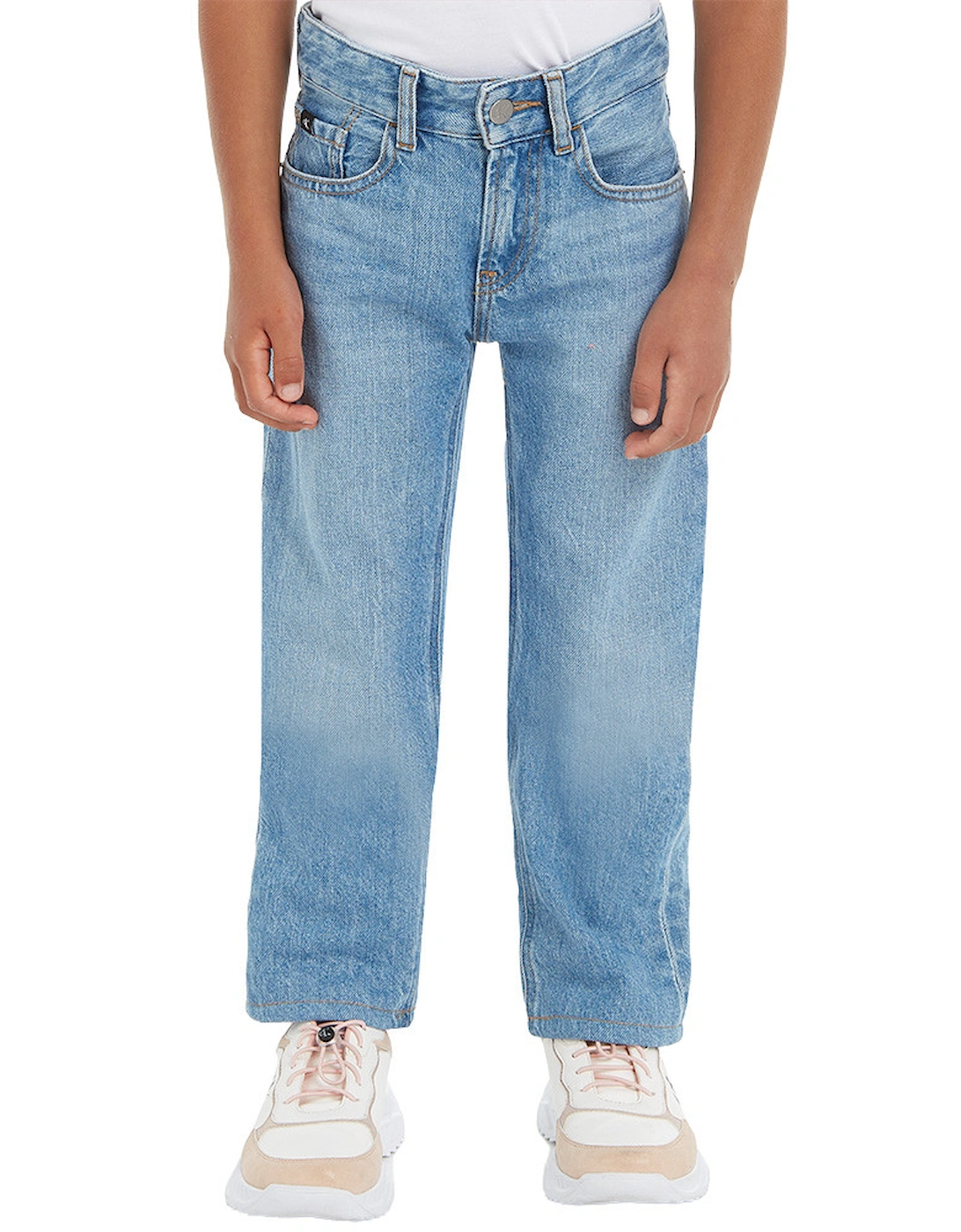 Juniors Straight Leg Jeans (Blue)